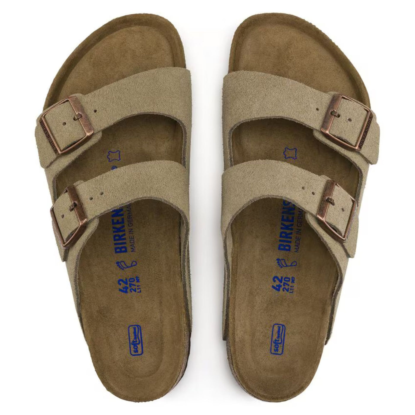 Arizona Soft Footbed | Suede Leather - Taupe (Regular Fit)