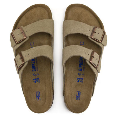 Arizona Soft Footbed | Suede Leather - Taupe (Regular Fit)