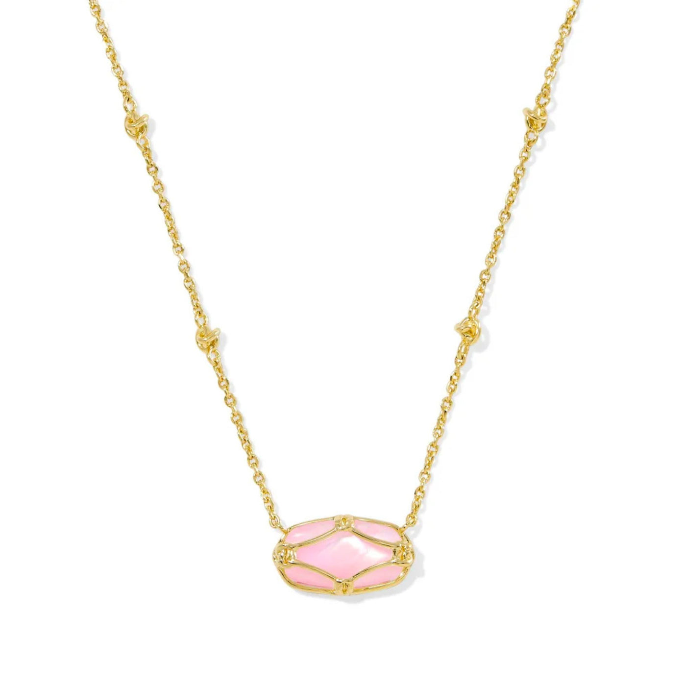 Mallory Rose Gold Locket Short Pendant Necklace