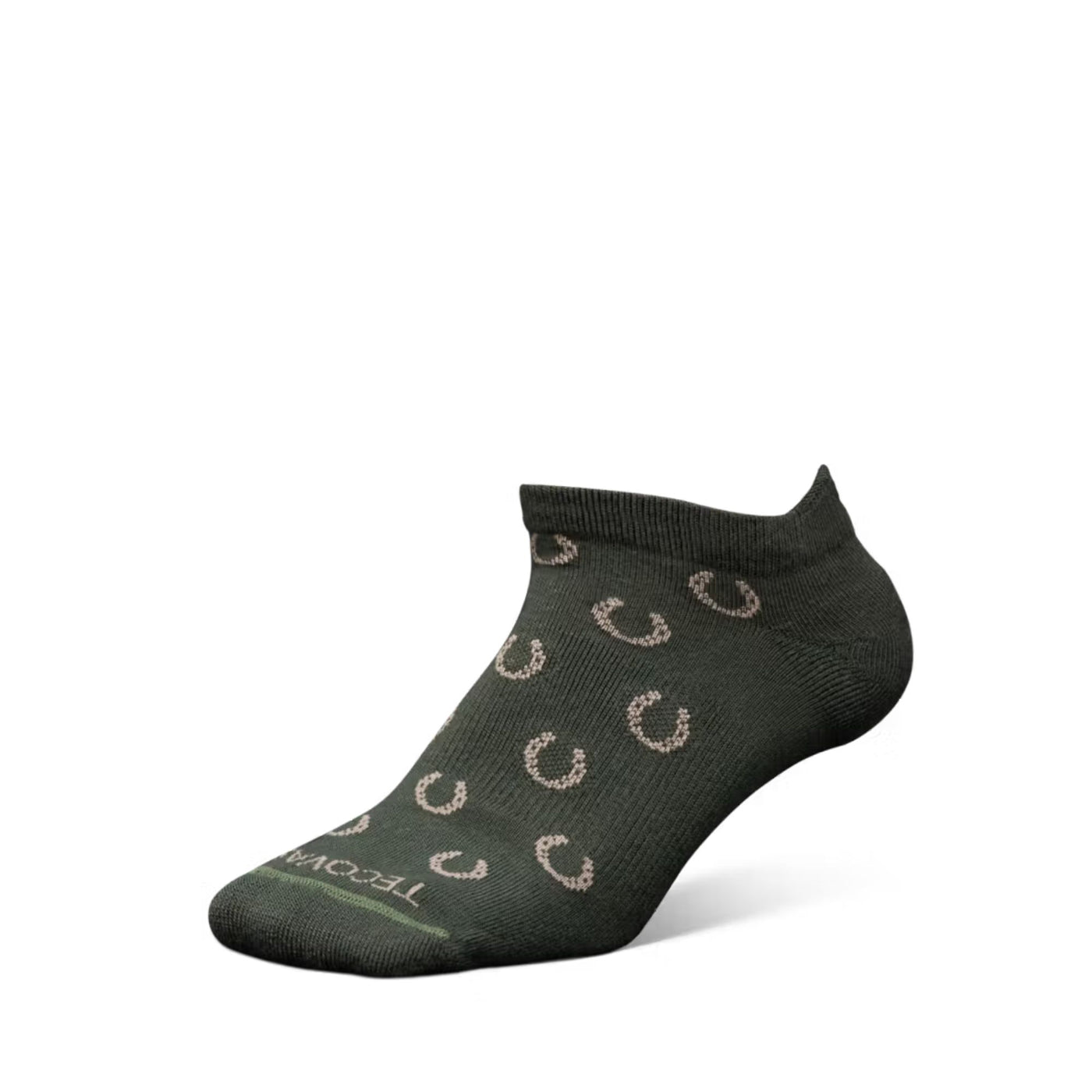 Horseshoe Ankle Sock (2-Pack) | Green / Sand