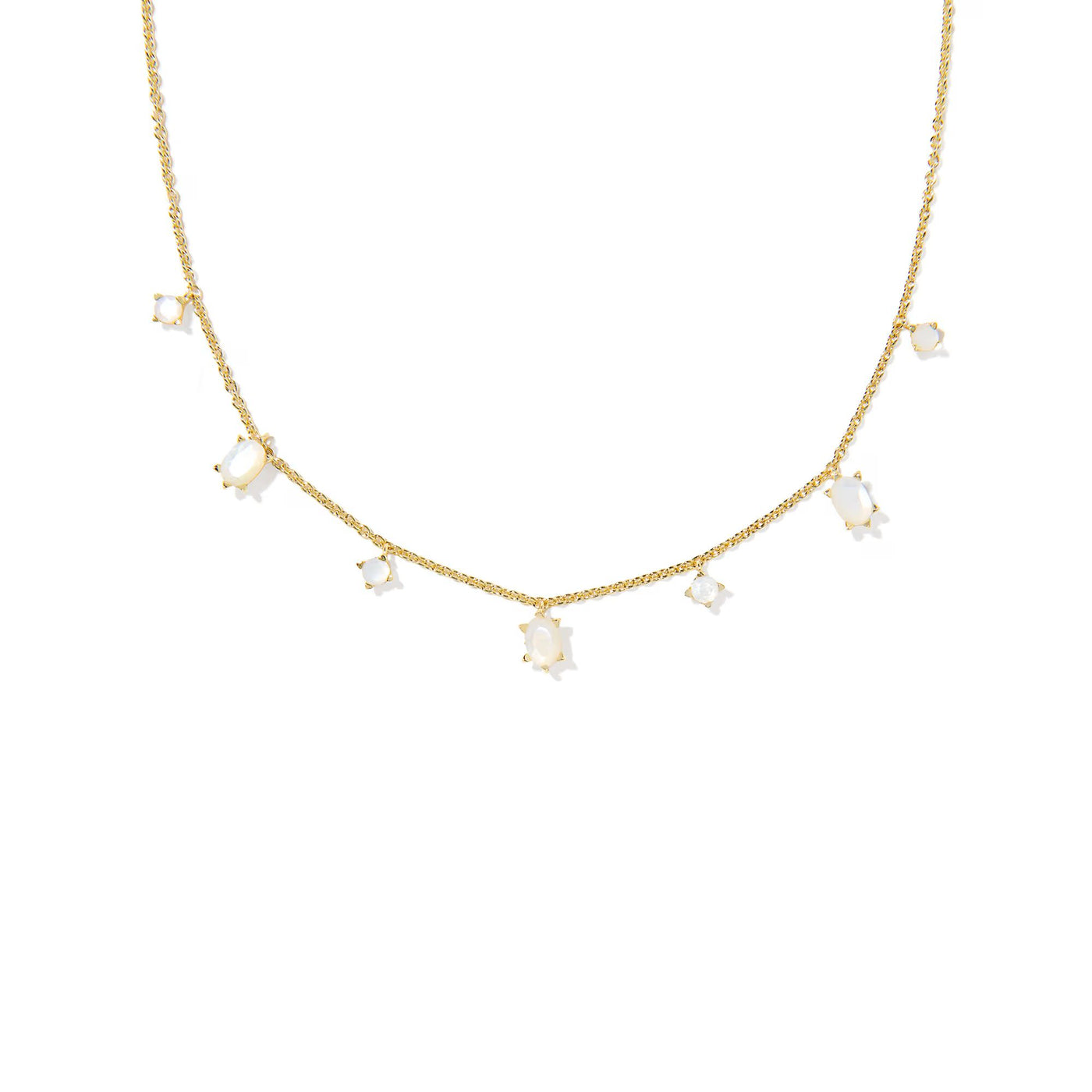 Cailin June Delicate Strand Necklace in Ivory Mother-of-Pearl