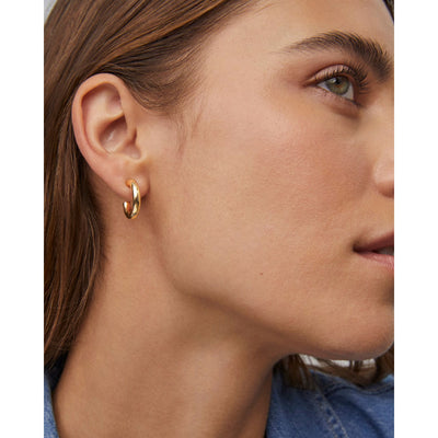 Colette Huggie Earrings in Gold