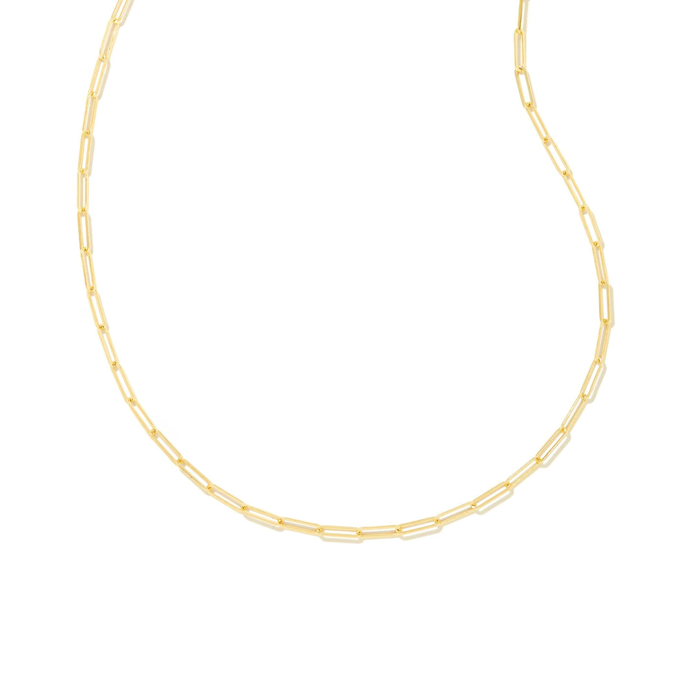 Courtney Paperclip Necklace in Gold