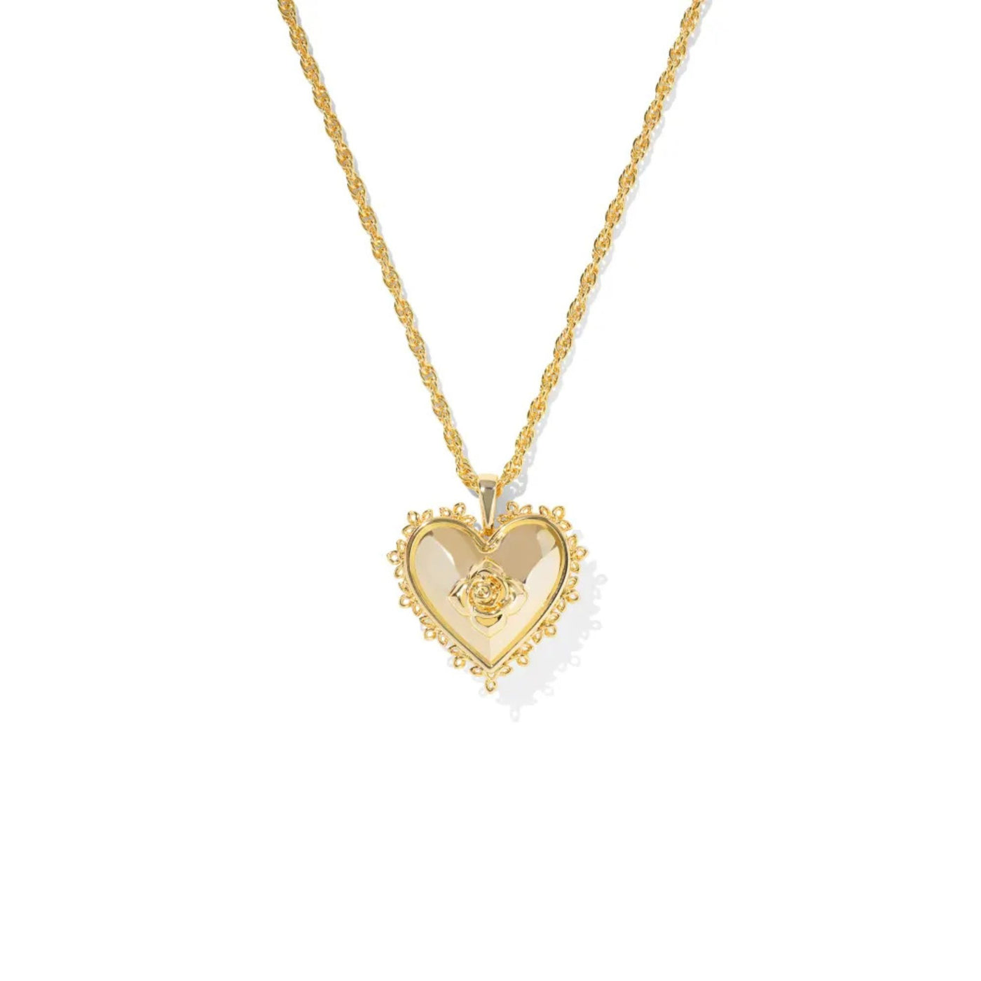 Mallory Rose Gold Locket Short Pendant Necklace