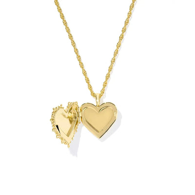Mallory Rose Gold Locket Short Pendant Necklace