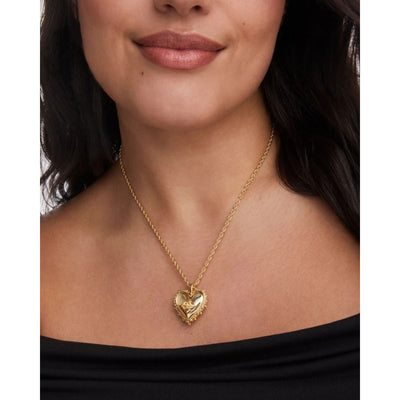 Mallory Rose Gold Locket Short Pendant Necklace
