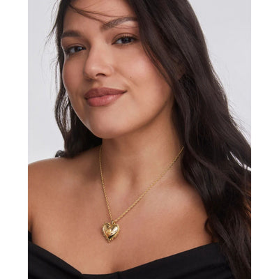 Mallory Rose Gold Locket Short Pendant Necklace
