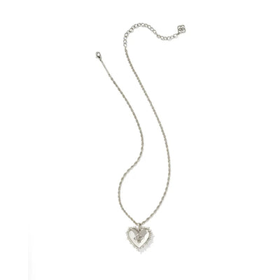 Mallory Rose Silver Locket Short Pendant Necklace