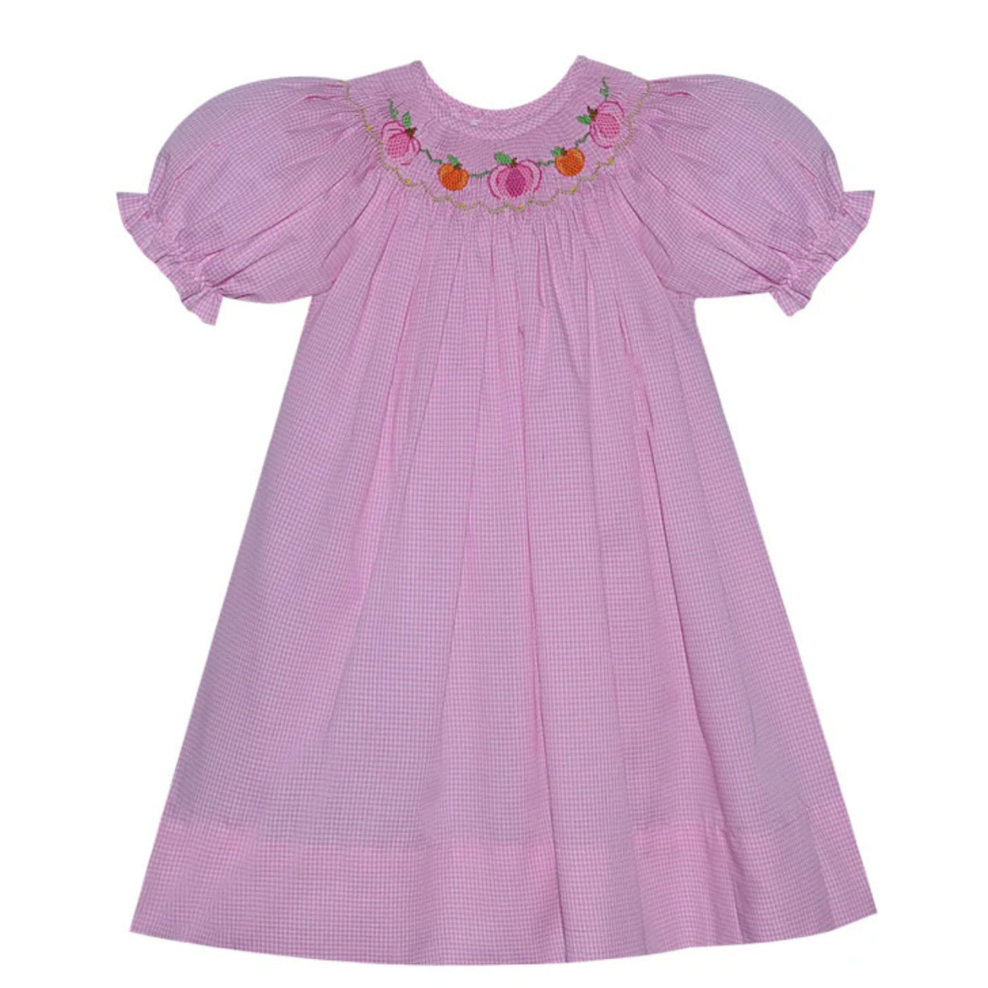 Pink Georgette Bishop Dress - Pumpkins