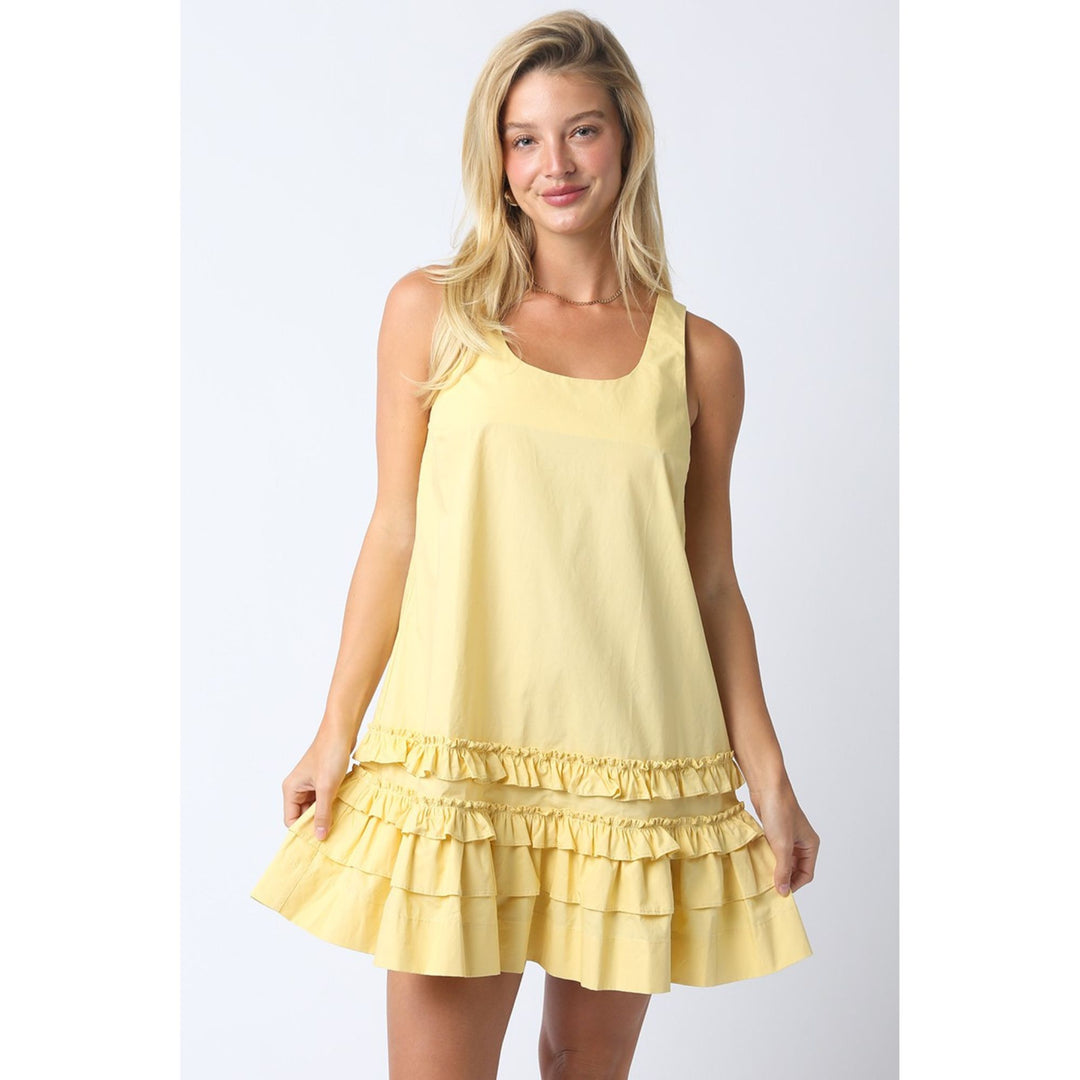 olivaceous mini dress Isla Tiered Ruffle Mini Dress – Reed's