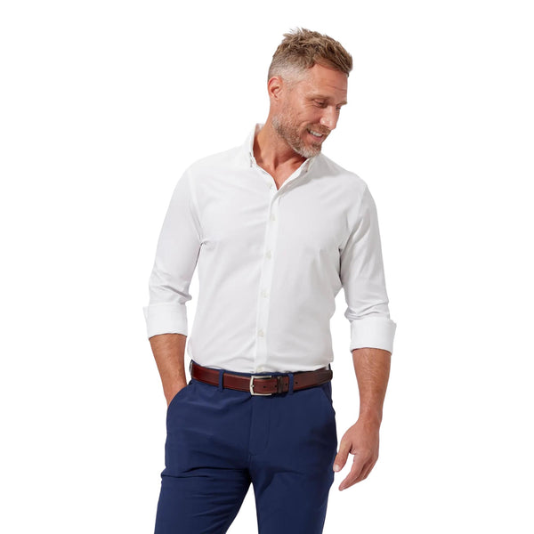 Mizzen+Main | Leeward White Dress Shirt | White - Large